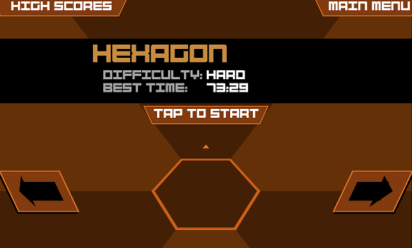 Super Hexagon Kesulitan Pilih