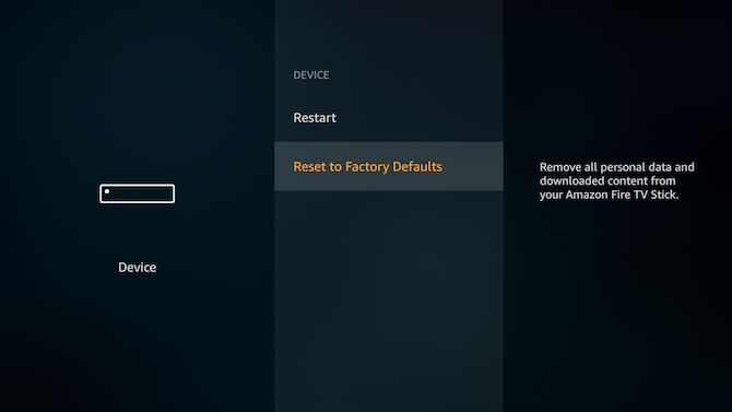 Cara Menggunakan Amazon Fire TV Stick: reset api TV Stick ke pengaturan default pabrik