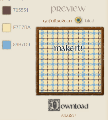 TartanMaker: Gambar pembuat pola tartan online thumb56