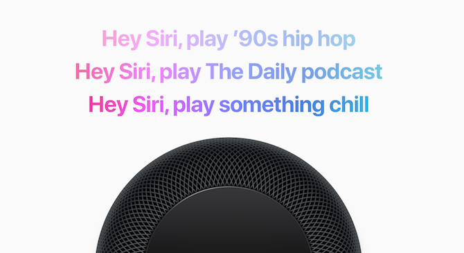 Perintah Musik HomePod Siri