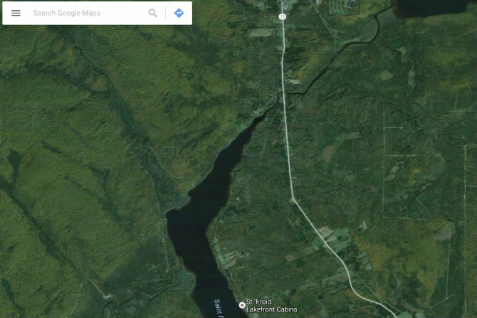 Google Maps Fishing Roads