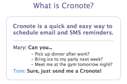 Cronote: Pengingat Email & SMS Terjadwal 1025