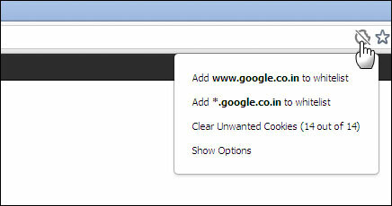 Pilih Cookie Tertentu & Simpan Mereka Dalam Daftar Putih Saat Menghapus Orang Lain Di cookie Chrome whitelist01