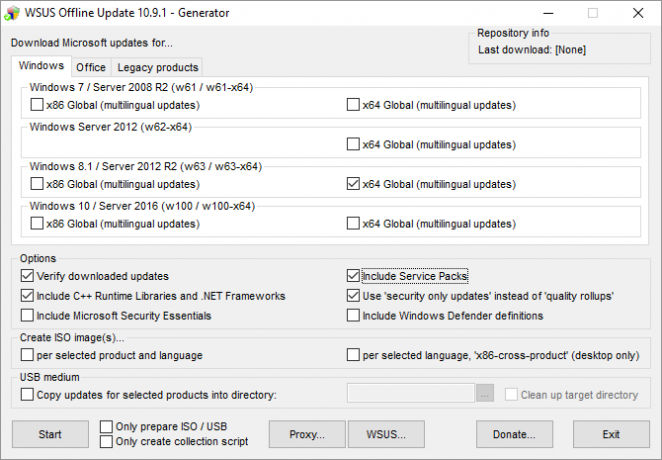 Pembaruan Windows tidak akan berfungsi pada Windows 7 dan 8.1 yang berjalan pada perangkat keras baru WSUS Offline UpdateGenerator 670x465