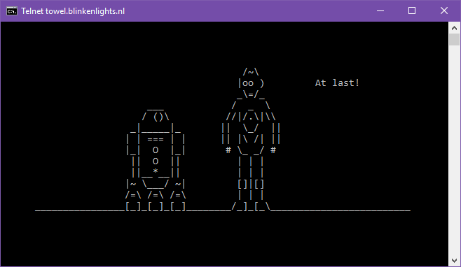 Menonton Command Prompt Star Wars