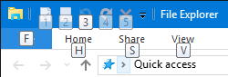 Windows 10 File Explorer Shortcuts Keyboard