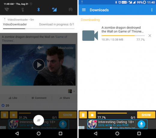 Unduh Video dari Facebook Instagram Twitter di Android 4