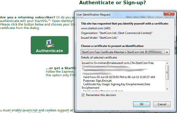 ssl cert gratis