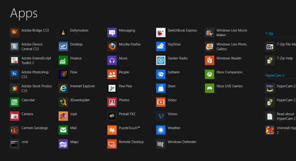 Windows 8 fitur pratinjau