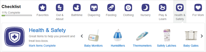 daftar periksa amazon baby registry