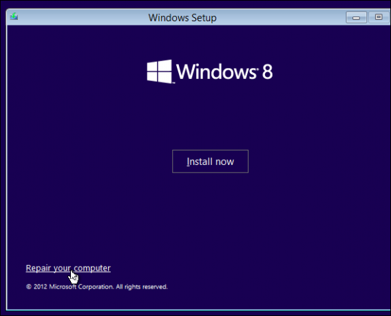 memperbaiki boot windows 8