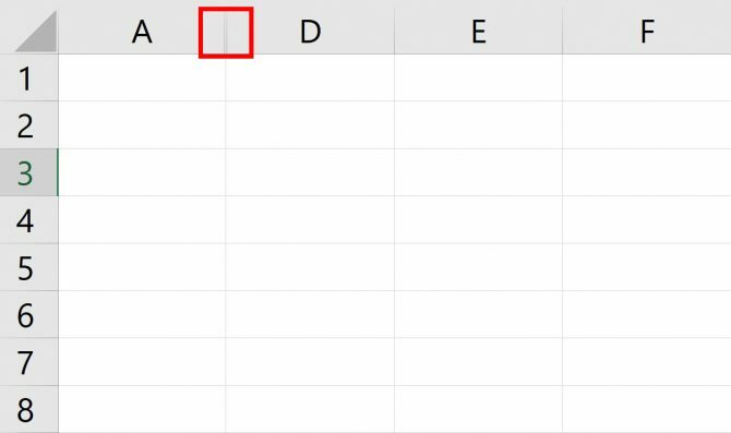 Cara Menyembunyikan atau Memunculkan Kolom dan Baris di Excel Hidden Excel Column e1512420345841