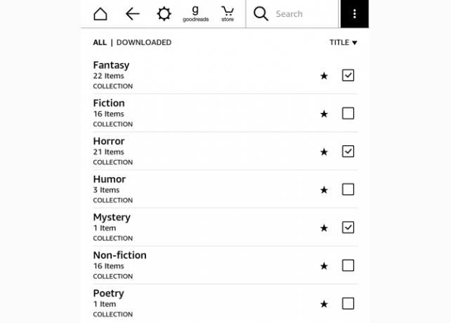 kindle menambahkan koleksi