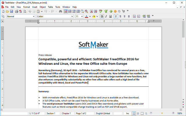 alternatif microsoft office - SoftMaker Office