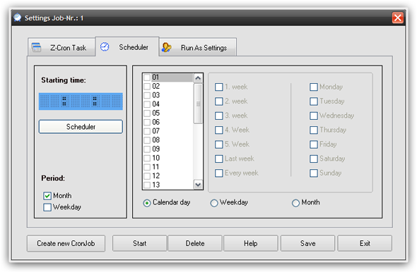 Cara Menjalankan Pekerjaan Cron Gaya Linux di bulan Windows scheduler