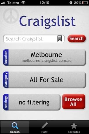 3 Aplikasi Gratis Untuk Menggunakan Craigslist Di iPhone Atau iPod Touch Anda [iOS] app3 image1