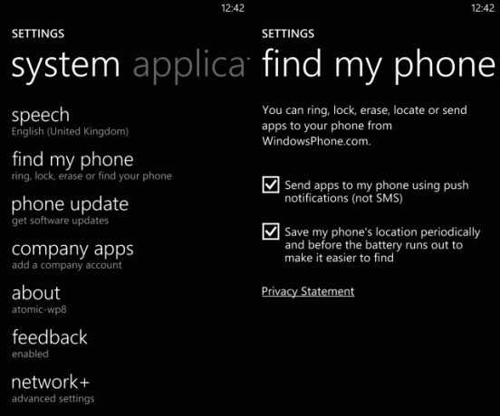 pengaturan muo-wp8-findmyphone