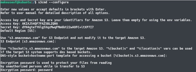 backup perangkat linux amazon s3