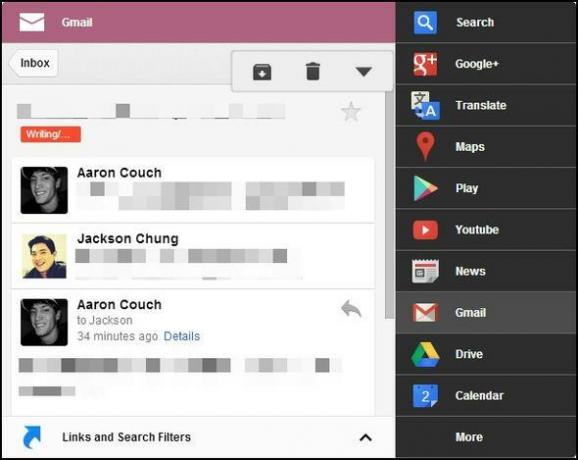 Black Menu: Akses Semua Layanan Google Dalam Satu Menu [Chrome] Gmail Convo