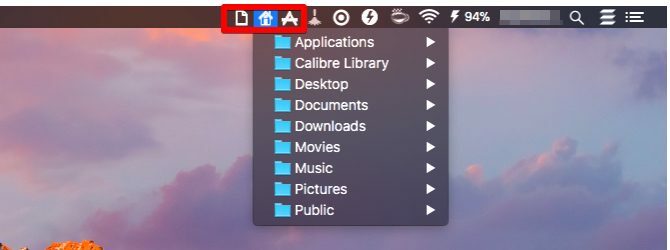 Aplikasi xmenu-Mac Menu Bar