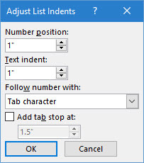 Sesuaikan Indentasi Daftar Otomatis Microsoft Word