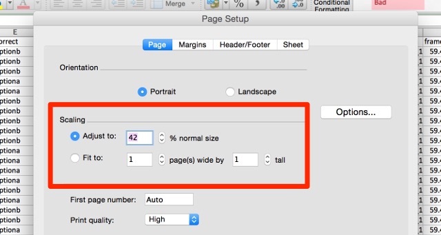 pengaturan excel-scaling