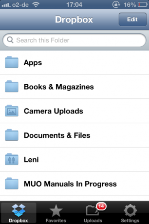 Dropbox - Salah Satu Aplikasi Yang Harus Dimiliki Jika Anda Memiliki Daftar Folder Dropbox iPhone