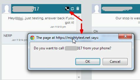 Buat Dan Pantau Pesan Teks Telepon Anda Dengan MightyText Untuk Chrome mightytext10