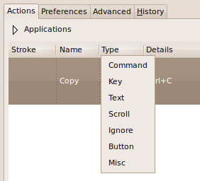 mouse gestures linux