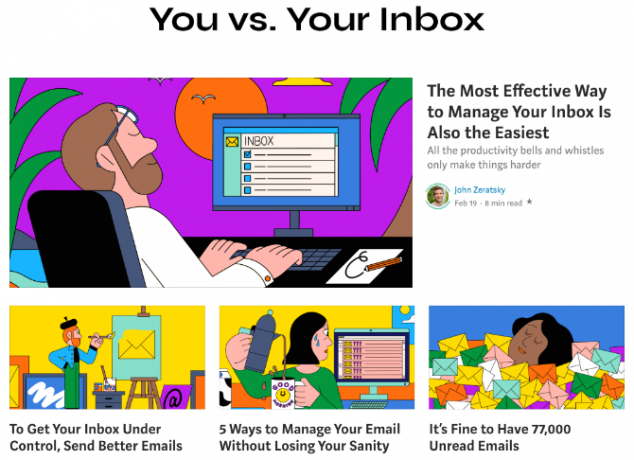 Anda vs. Seri Kotak Masuk Anda berbicara tentang metode terbaik untuk mengatur email Anda