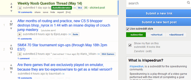 speedrunning-community-reddit