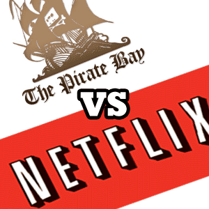 Apakah Netflix Solusi untuk Pembajakan Video? [Opini] menampilkan piratebay vs netflix