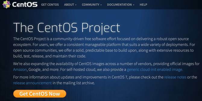 Situs web CentOS
