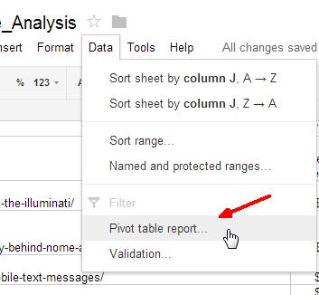 editor laporan spreadsheet google