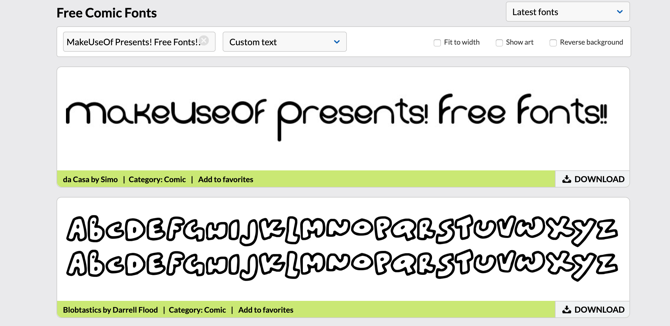 Situs web font Urbanfont Gratis