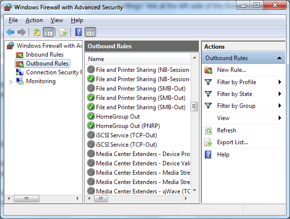 Windows 7 Firewall: Bagaimana Cara Membandingkannya Dengan screenshot Firewall Lainnya 076