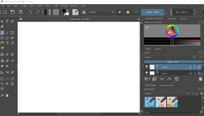 Krita Pixel Art Tool Pengembang Game Retro