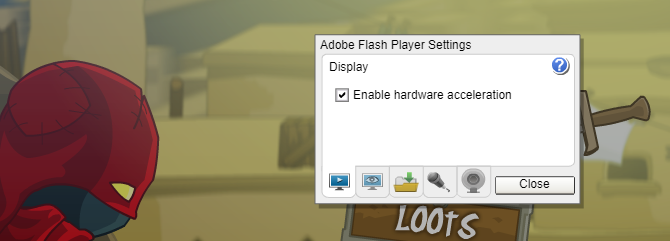 Akselerasi Perangkat Keras Flash Player