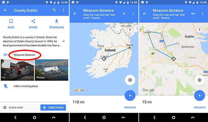 google maps android mengukur jarak