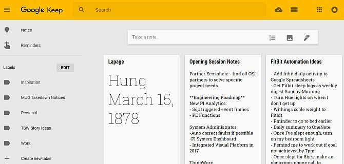 masalah dengan produk google - google keep