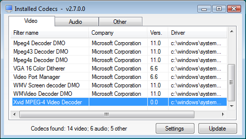 temukan instal codec yang hilang