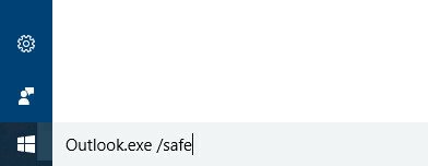 Meluncurkan Outlook dalam Mode Aman di Windows 10