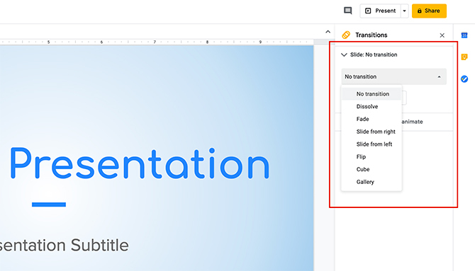 Cara Membuat Presentasi Google Slide Transisi Baru