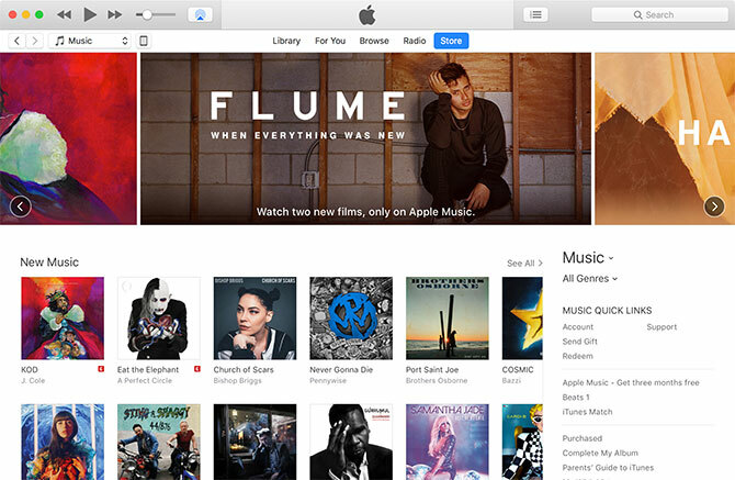 iTunes untuk Mac