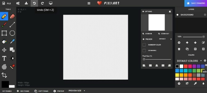 Pixilart Alat Pixel Seni Online