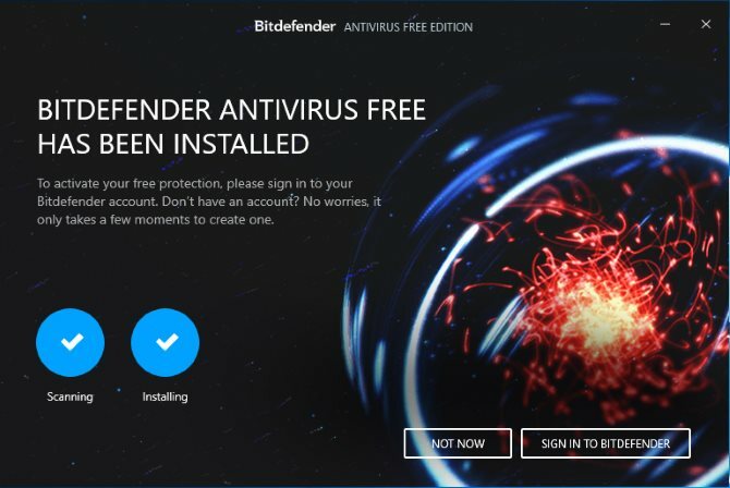 aplikasi antivirus top gratis tanpa layar nag bitdefender gratis