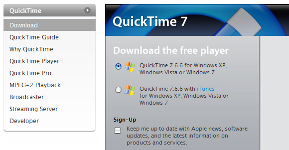 Tips QuickTime