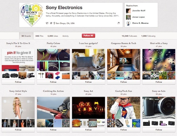 Geek it Out Di Pinterest: 10 Pengguna Yang Harus Anda Ikuti Sony