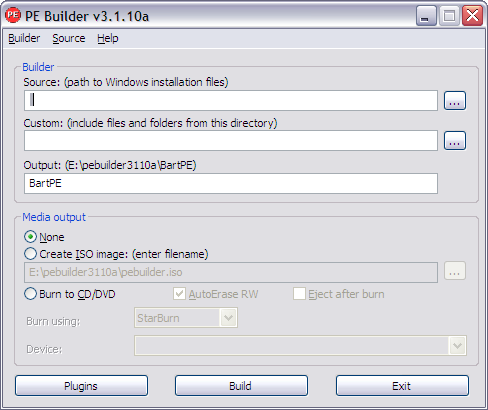 pe builder - membuat windows live cd