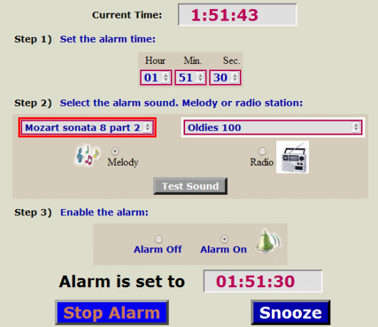 radio alarm online